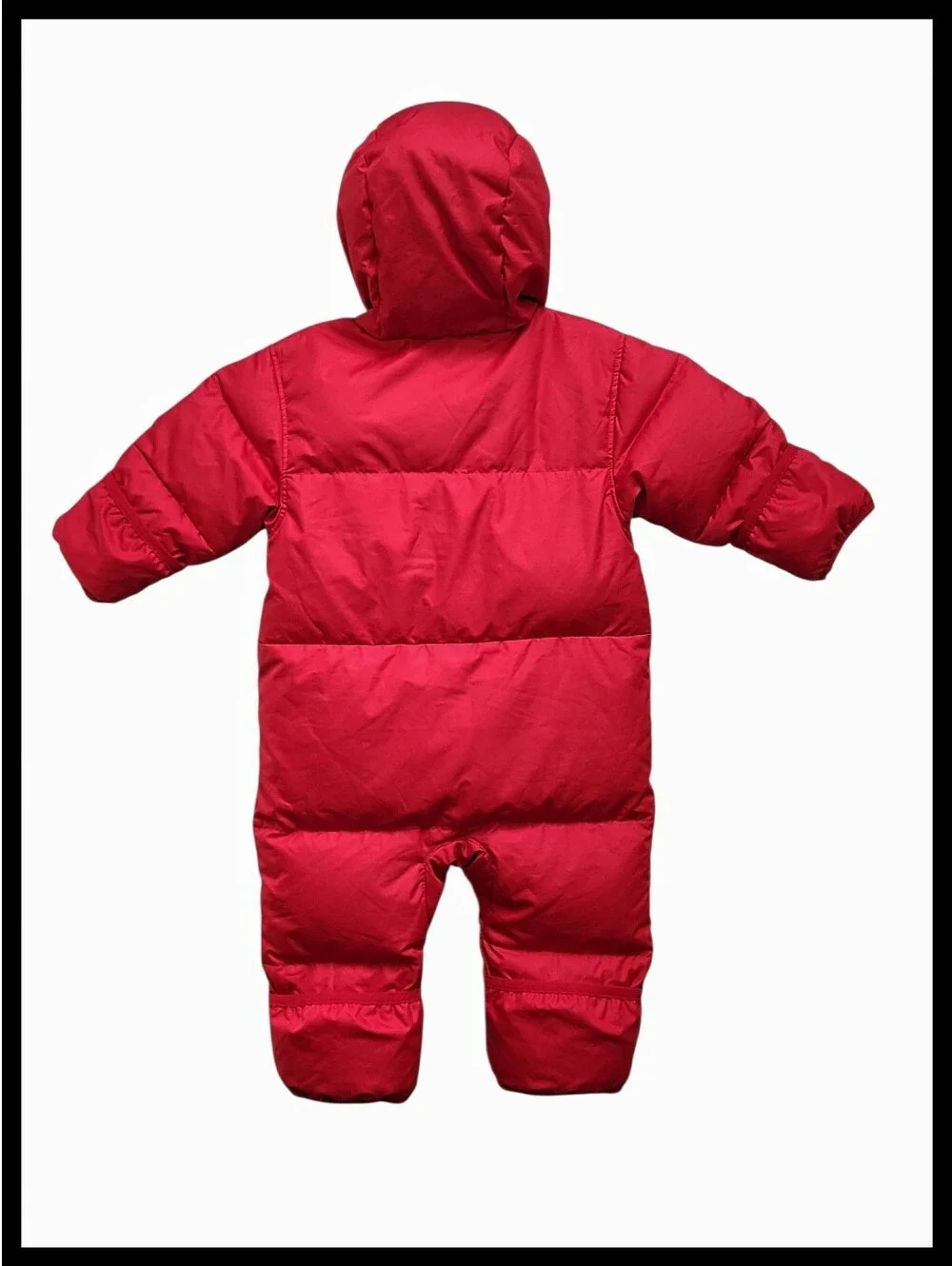 Columbia Snuggly Down Puffer Bunny Bunting Mountain Red Size 6 12 Month Unisex
